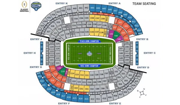 AT N T Stadium Layout